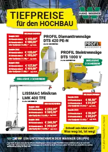 Hans Warner - Tiefpreise im Hochbau