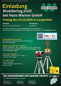 Nivelliertag 2025 bei Hans Warner