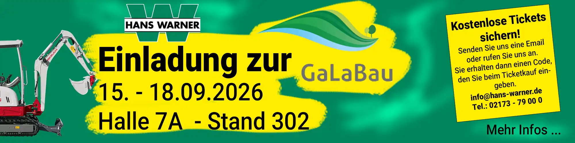 Hans Warner auf der Galabau 2026